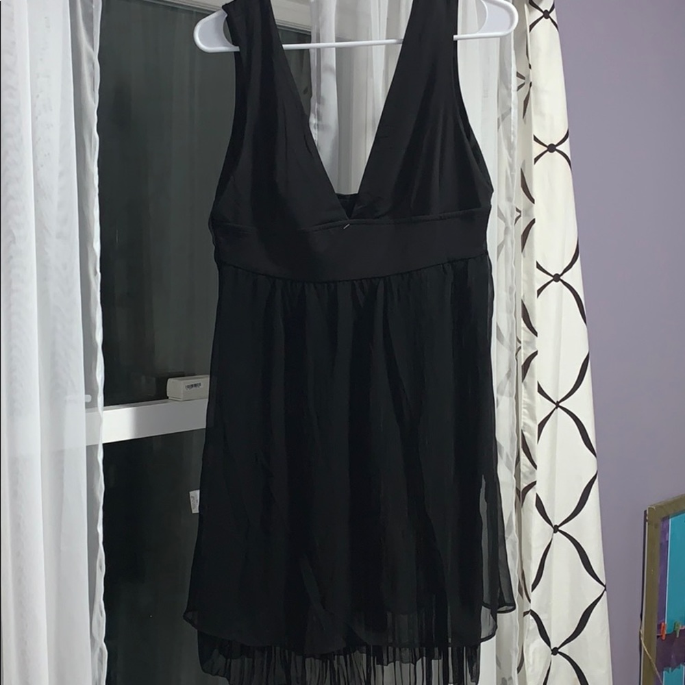 Black Mini Sheer Dress